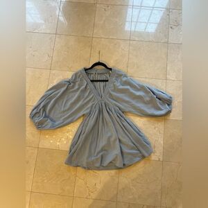 free people light blue dress